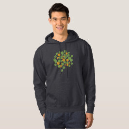 Oostindische Kers Bloem Illustratie Vintage Natuur Hoodie