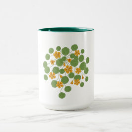 Oostindische Kers Bloem Illustratie Vintage Natuur Mok