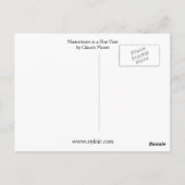 Oostindische kers in een Blauwe Vaas door Monet Briefkaart (Achterkant)