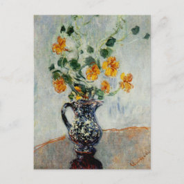 Oostindische kers in een Blauwe Vaas door Monet Briefkaart