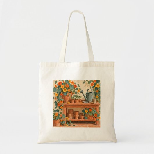 Oostindische Kers Potbank Canvas Tas (Voorkant)