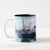 Oostkust boten tweekleurige koffiemok (Links)