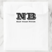 Oostkust Trots New Brunswick Sticker (Tas)