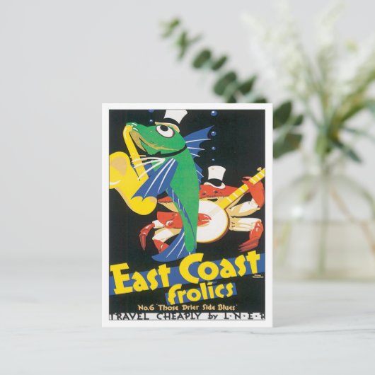  oostkust-vorken briefkaart (Staand voorkant)