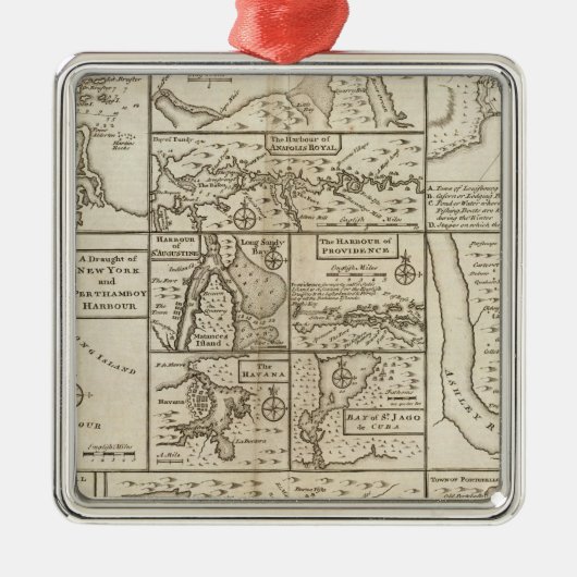 Oostkust, VS Metalen Ornament (Voorkant)