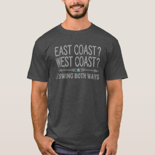 oostkust westkust   Swing Beide manieren grappig T-shirt