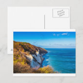 Oostzeekust aan de kust van het eiland Moen in Den Briefkaart (Voorkant / Achterkant)