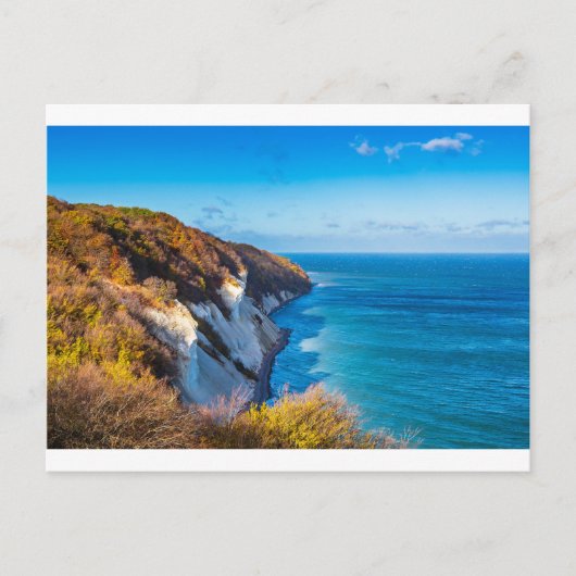 Oostzeekust aan de kust van het eiland Moen in Den Briefkaart (Voorkant)