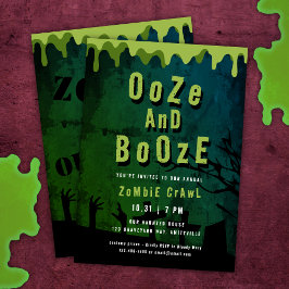 Ooze En Booze Enge Halloween Zombie Crawl Kaart