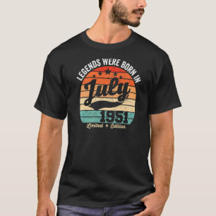 Op 19 juli werden 71e geboorte- en legerleggers g t-shirt