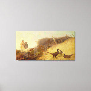 Op 1 oktober jongstleden lopen de fazanten op (zie canvas afdruk