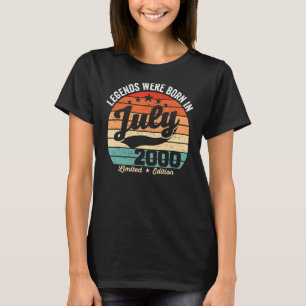 Op 20 juli werden 22e verjaardag legende geboren t-shirt