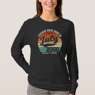 Op 20 juli werden 22e verjaardag legende geboren t-shirt
