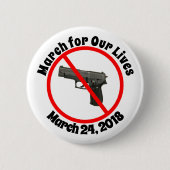 Op 24 maart 2018 is de Pistool Button (Voorkant)