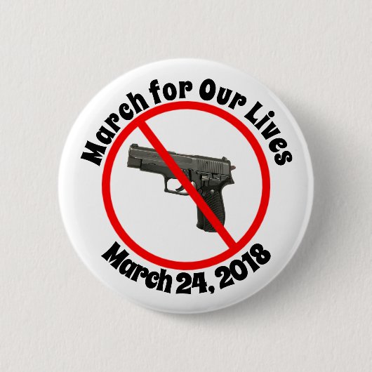 Op 24 maart 2018 is de Pistool Button (Voorkant)