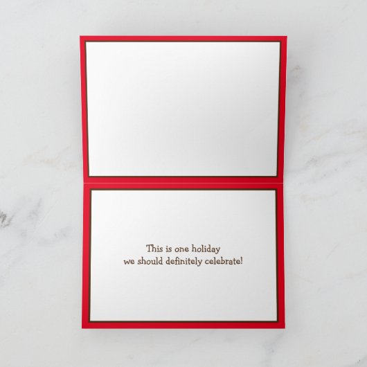 Op 26 juni is het Nationale Chocolade Pudding Dag Kaart (Binnen)