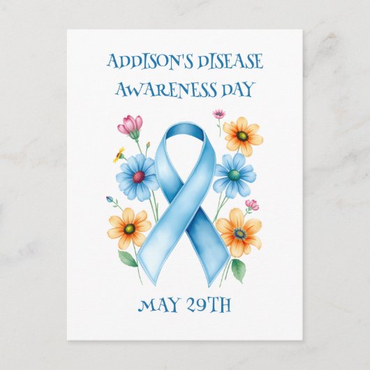 Op 29 mei is het Addison’s Disease Awareness Day Briefkaart (Voorkant)