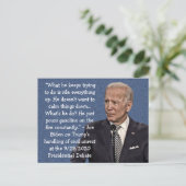 Op 29 september 2009 werden de stemmen van Biden o Briefkaart (Staand voorkant)