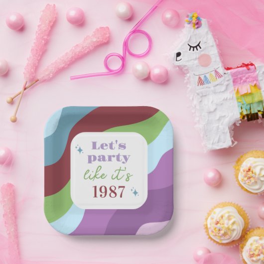 Op 30-jarige verjaardag gaan we feesten alsof het  papieren bordje (Feest)