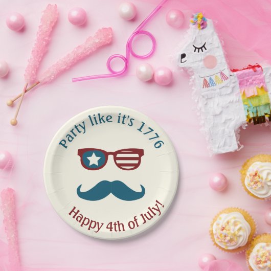 Op 4 juli 2004 gedeponeerde patriottische Borden Papieren Bordje (Feest)