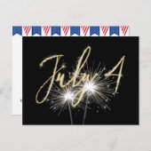 Op 4 juli 2010 hebben de Sparklers op Black Holida Feestdagenkaart (Voorkant / Achterkant)