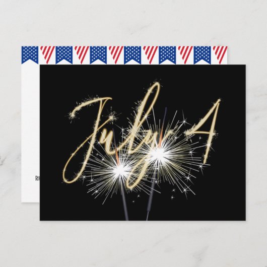 Op 4 juli 2010 hebben de Sparklers op Black Holida Feestdagenkaart (Voorkant / Achterkant)