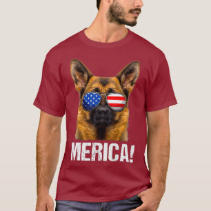 op 4 juli : amerikaanse vlag merica t-shirt