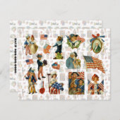  op 4 juli BBQ Kaart (Voorkant / Achterkant)