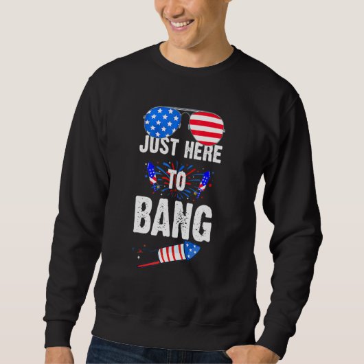 Op 4 juli ben ik hier om 41 te bang. trui (Voorkant)