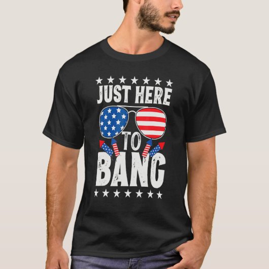 Op 4 juli ben ik hier om P te bang T-shirt (Voorkant)