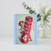 op 4 juli briefkaart (Staand voorkant)