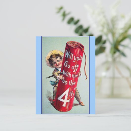  op 4 juli briefkaart (Staand voorkant)