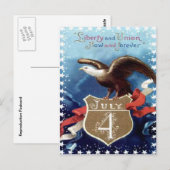  op 4 juli briefkaart (Voorkant / Achterkant)