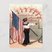 op 4 juli briefkaart (Voorkant)