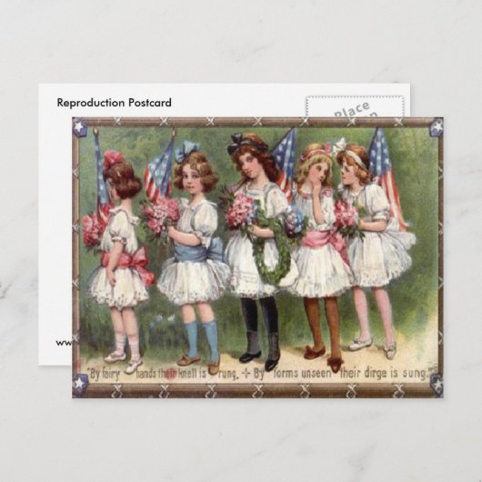 op 4 juli briefkaart (Voorkant / Achterkant)