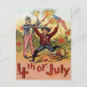 op 4 juli briefkaart (Voorkant)