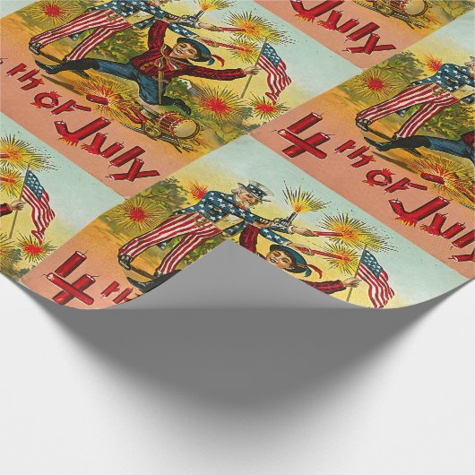  op 4 juli cadeaupapier (Hoek)