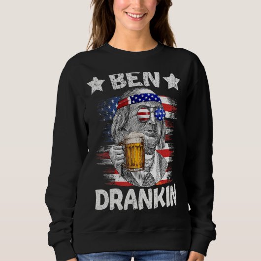 Op 4 juli Drink Ben Drankin Beer Benjamin Fra Trui (Voorkant)