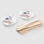 Op 4 juli Folie Balloons Stars Stripes - Hand Fan Handwaaier (Niet-gemonteerd)