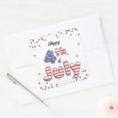 Op 4 juli Folie Balloons Stars Stripes - Sticker (Envelop)
