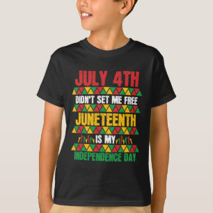 Op 4 juli heb ik mijn onafhankelijkheden niet vrij t-shirt