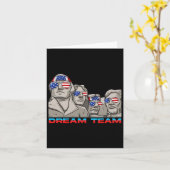 Op 4 juli is er een grappige patriottische preside kaart (Gele Bloem)