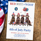 Op 4 juli is het Red White & Woof Patriotic Dogs P Kaart