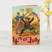 op 4 juli kaart (Gele Bloem)