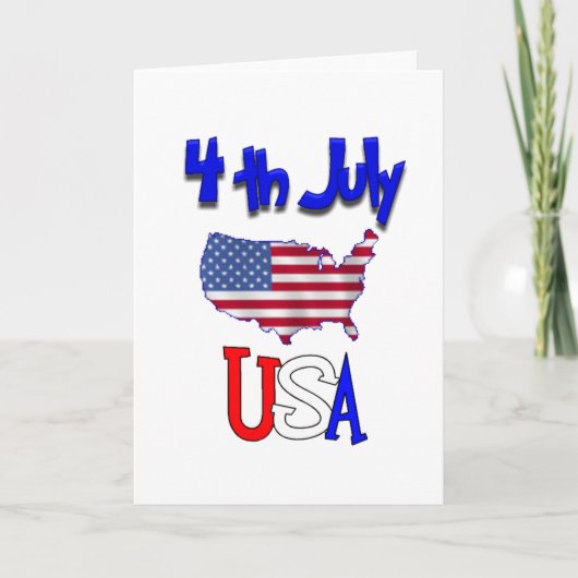  op 4 juli kaart (Voorkant)