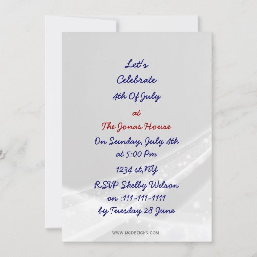 op 4 juli nodigt de partij uit tot onafhankelijkhe kaart (Achterkant)