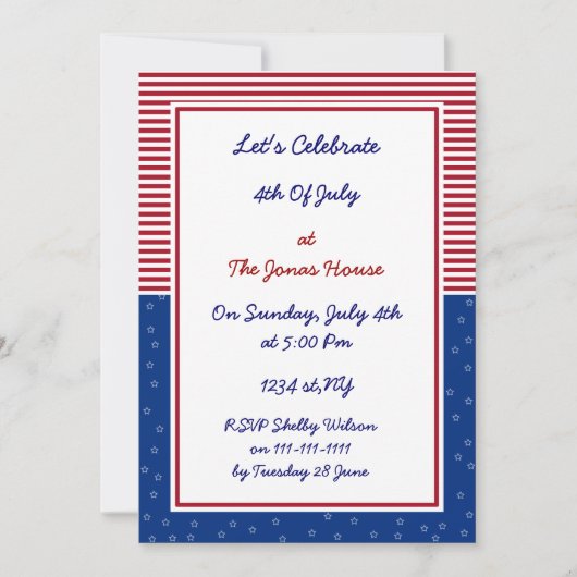 op 4 juli nodigt de partij uit tot onafhankelijkhe kaart (Voorkant)