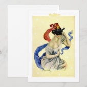 op 4 juli Patriotic Masquerade Party Kaart (Voorkant / Achterkant)