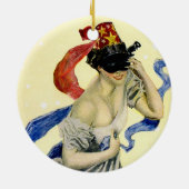  op 4 juli Patriotic Masquerade Party Keramisch Ornament (Achterkant)