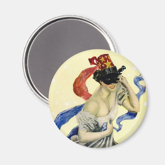  op 4 juli Patriotic Masquerade Party Magneet (Voorkant / Achterkant)